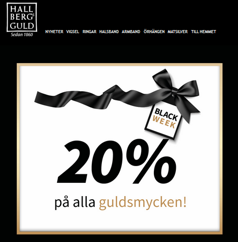 Hallberg guld 20% rabatt