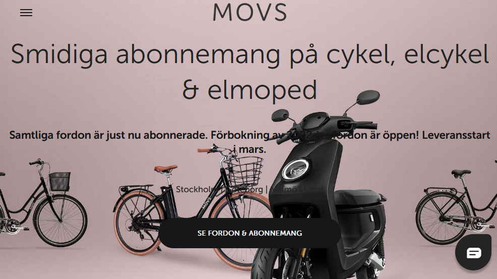 Abonnera en cykel, elcykel eller elmoped från 229 kr/mån