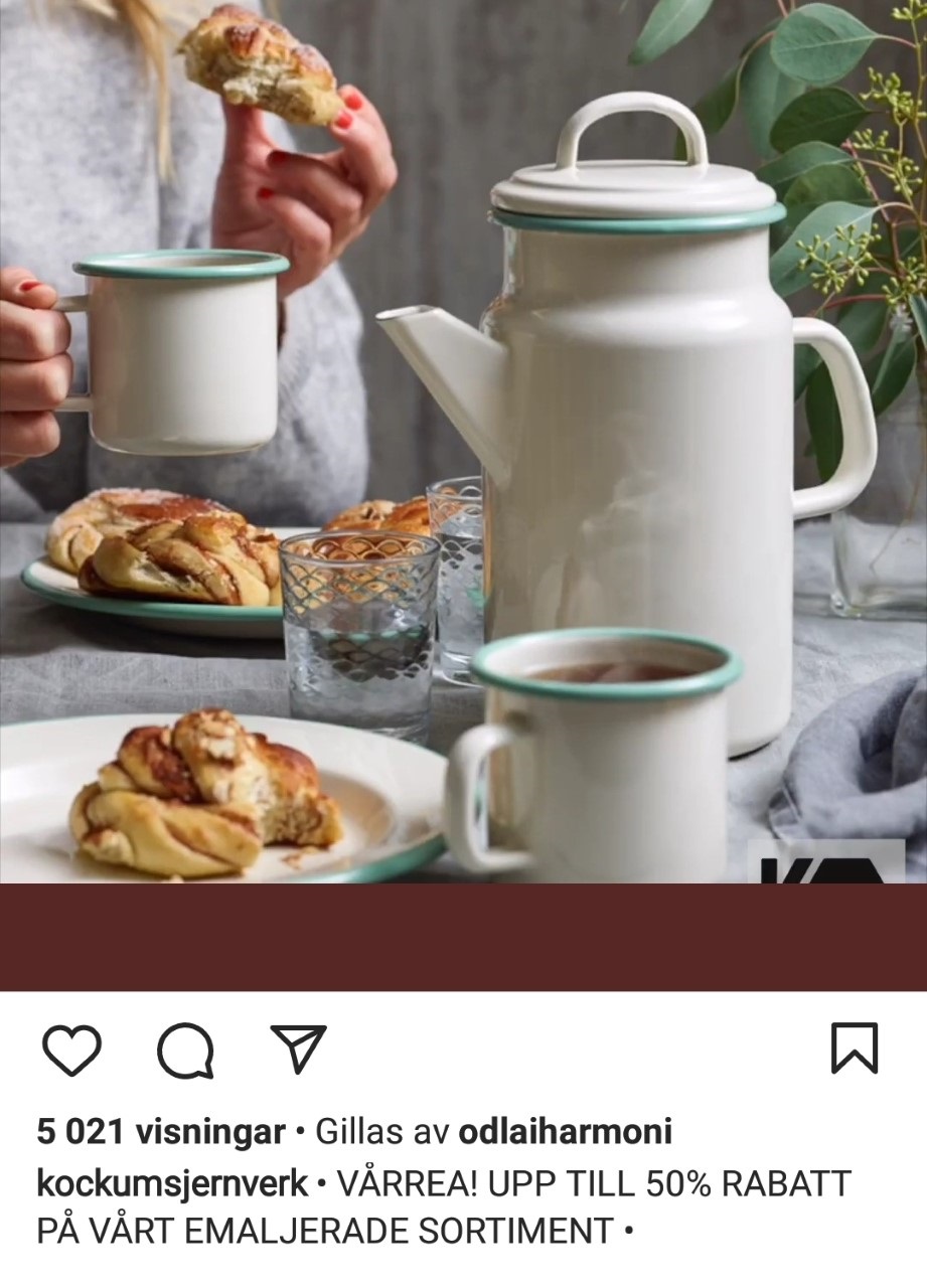 TIPS! Upp till 50% rabatt på Kockums emaljerat stål
